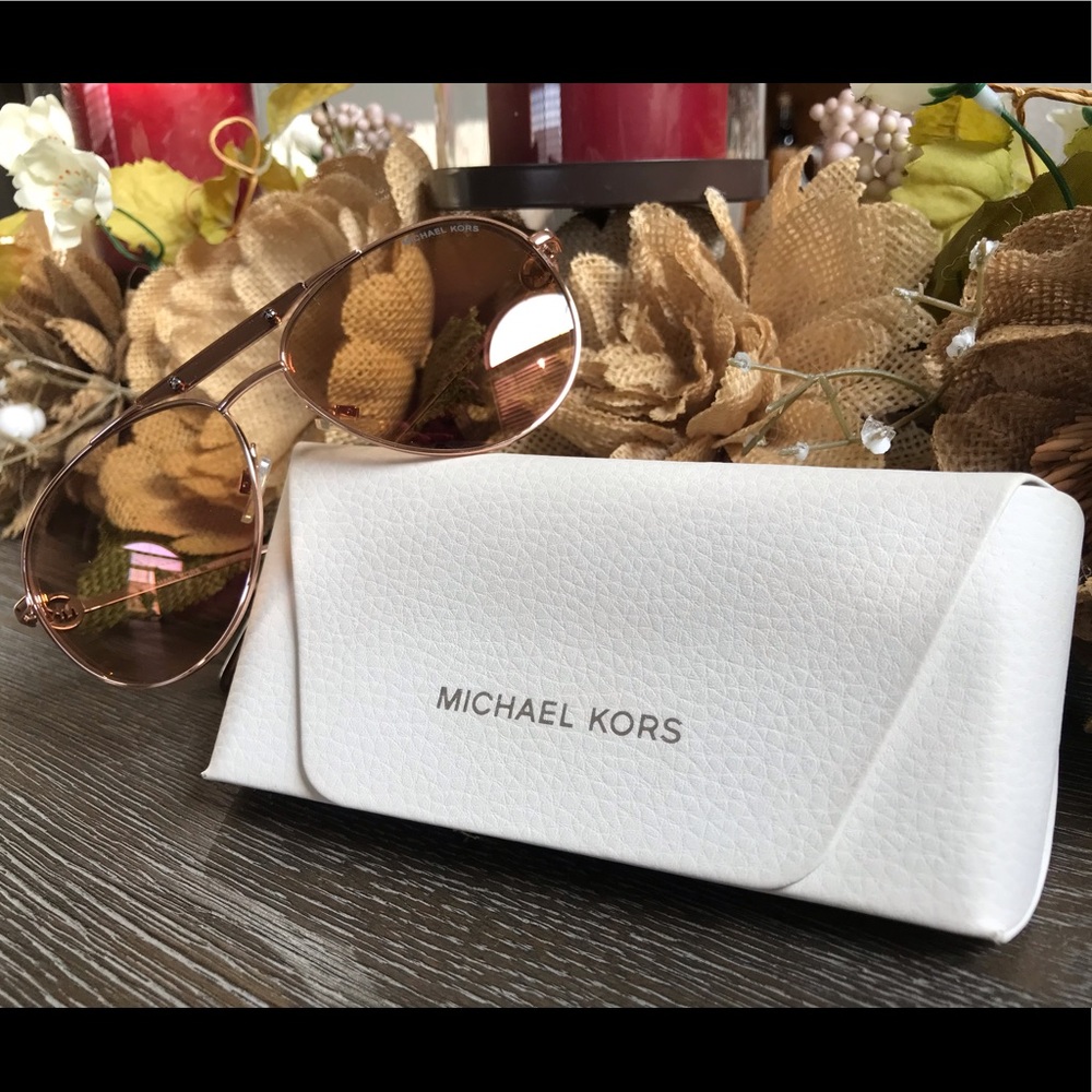 Michael Kors Zanzibar Rose Gold Sunglasses